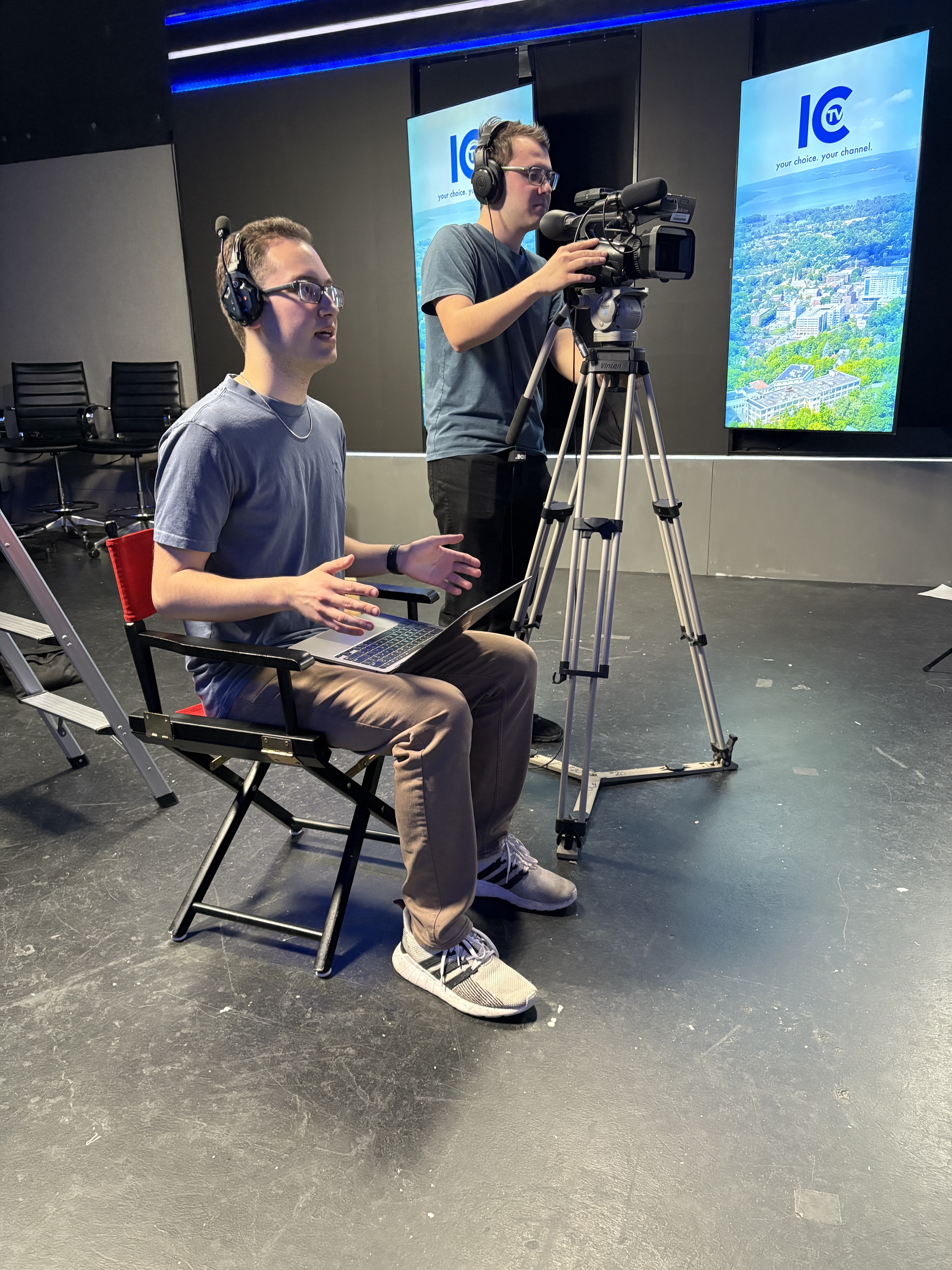 Directing a promotional video for ICTV